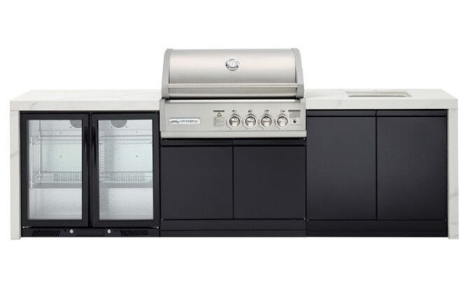 PREMIUM-4B-Outdoor-Kitchen-Double-Fride-and-Sink PREMIUM 4B Outdoor Kitchen Double Fridge and Sink