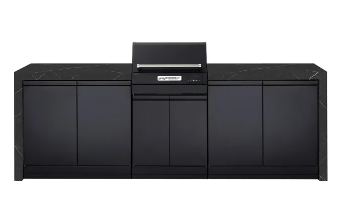 TCEK-07-eXtreme-Electric-Kitchen-black-bench extreme kitchen Black bench TCEK-07