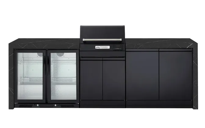 TCEK-11-eXtreme-Electric-Kitchen-black-bench extreme kitchen Black bench TCEK-11