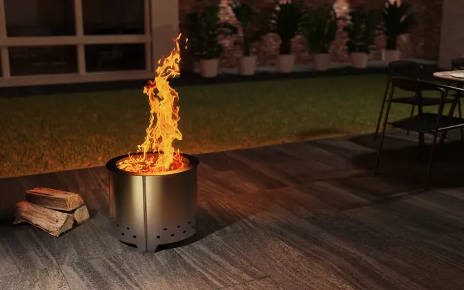 Mawson Radial Fire Pit lifestyle