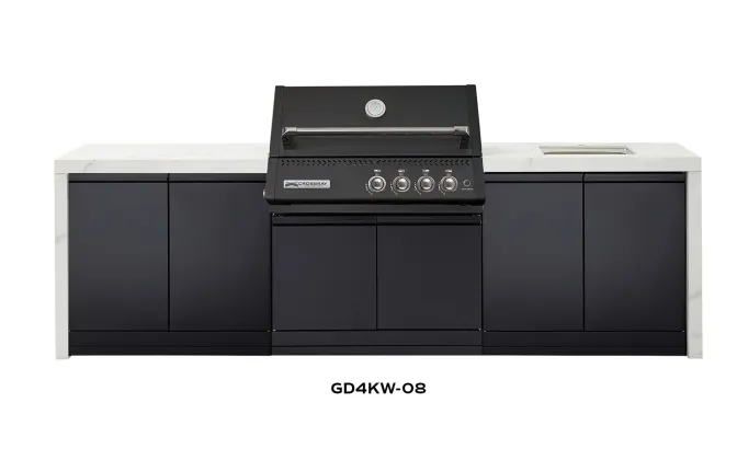 XPlor Outdoor Black BBQ White benchtop GD4KW-08 XPlor Outdoor Black BBQ White benchtop GD4KW-08