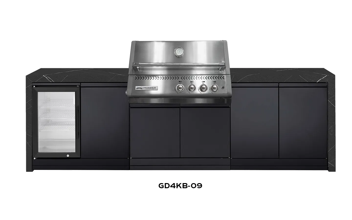 XPlor-Outdoor-Black-benchtop-GD4KB-09 XPlor SS BBQ Black benchtop GD4KB-09