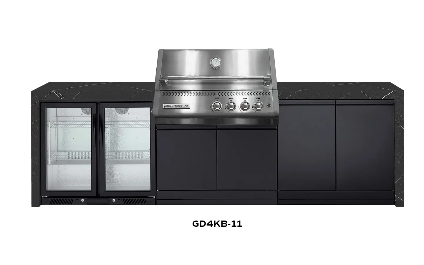 XPlor-Outdoor-Black-benchtop-GD4KB-11 XPlor SS BBQ Black benchtop GD4KB-11