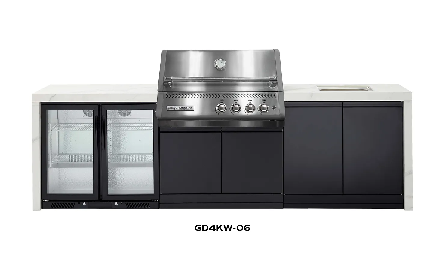 XPlor Outdoor SS BBQ White benchtop GD4KW-06 XPlor Outdoor SS BBQ White benchtop GD4KW-06