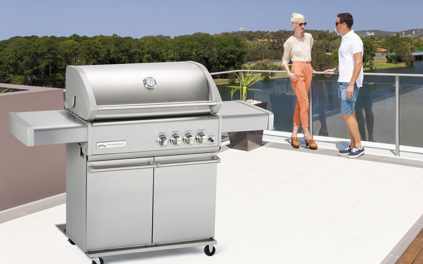 4 Burner BBQ Range